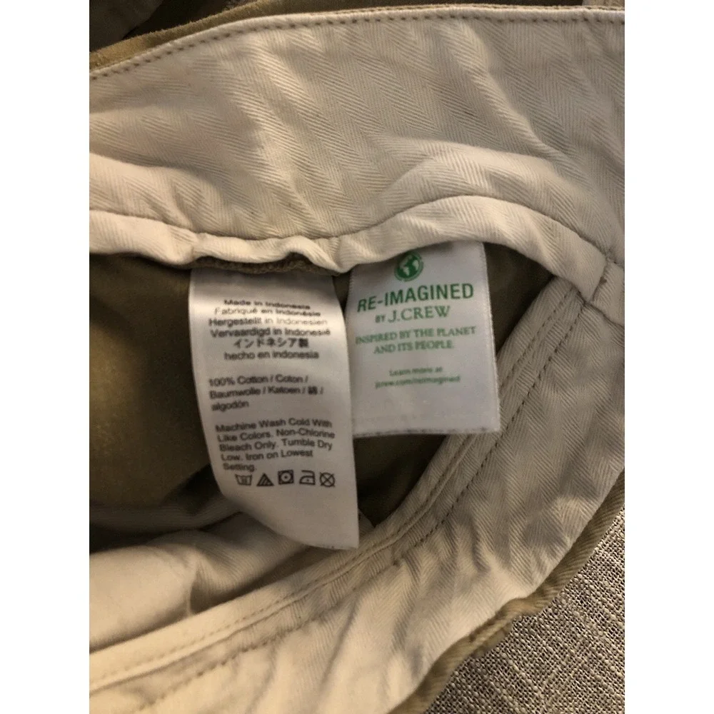 Vintage J. Crew Pants 34x34 Tan Chino Straight Career Casual Preppy Oarsman